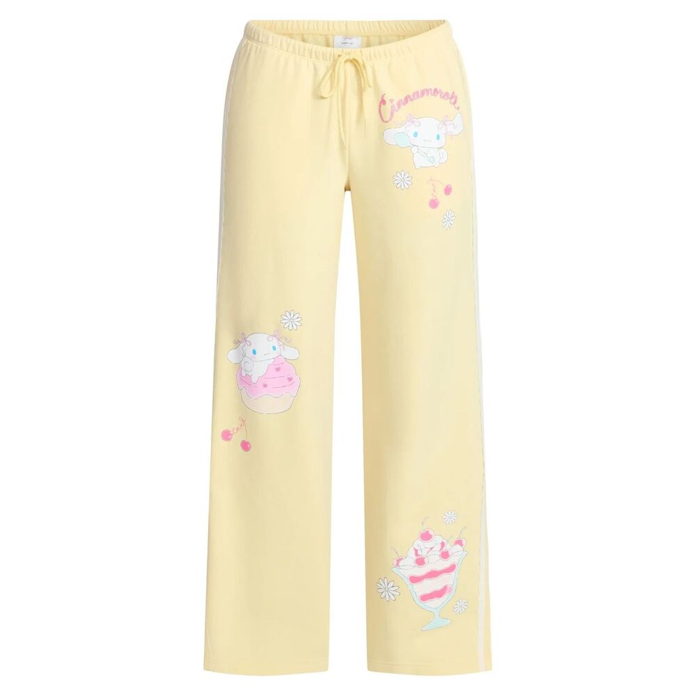 Cinnamoroll Women's Sweet Treats Graphic Fleece Sweatpants, Size XXL (20)